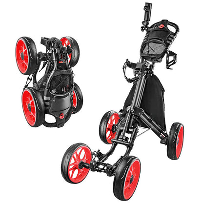 Foldable 4 Wheels Golf Trolley